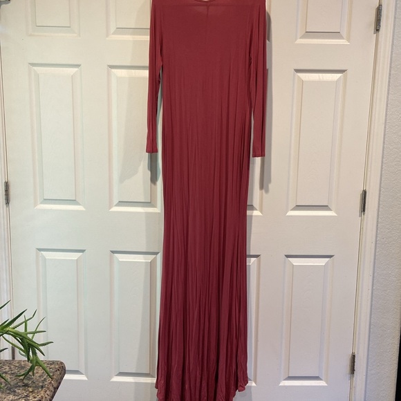 PinkBlush Mauve long sleeve photoshop maternity gown Size L - Picture 8 of 8